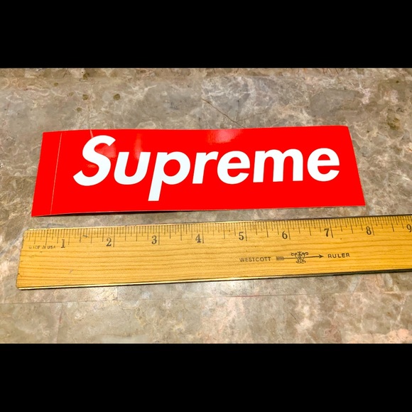 Supreme Logo Sticker - Picture 2 of 2